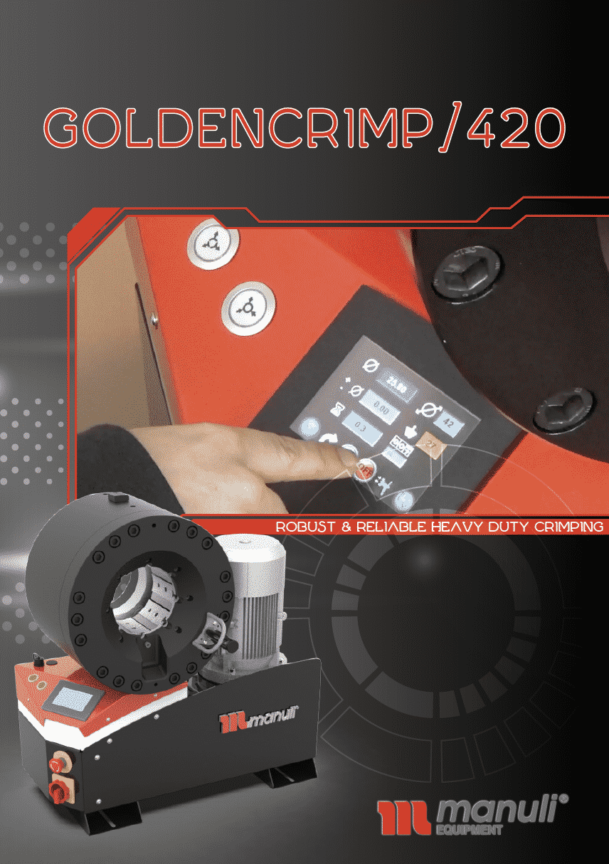 GoldenCrimp 420 Brochure cover